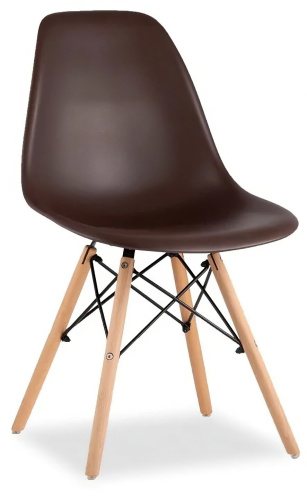 Комплект стульев Stool Group EAMES коричневый (8056PP BROWN X4) фото 3