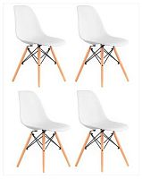 Комплект стульев Stool Group EAMES белый (8056PP WHITE X4)