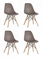 Комплект стульев Stool Group EAMES темно-серый (8056PP WARM GREY X4)