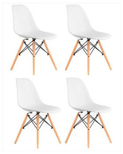 Комплект стульев Stool Group EAMES белый (Y801 white X4) фото 2