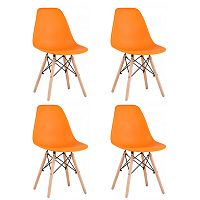 Комплект стульев Stool Group EAMES оранжевый (Y801 orange X4)