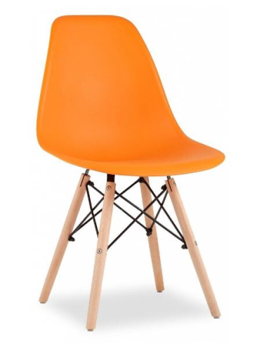 Комплект стульев Stool Group EAMES оранжевый (Y801 orange X4) фото 3