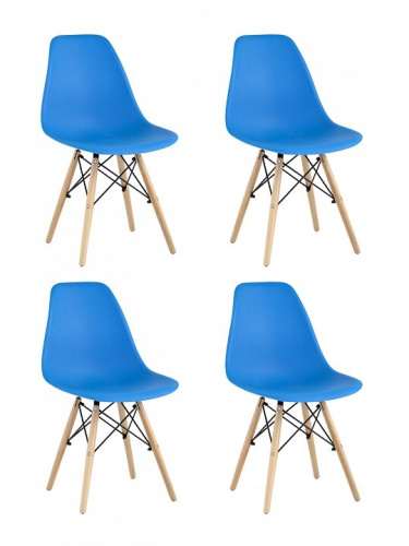 Комплект стульев Stool Group Y801 cyan X4 фото 2