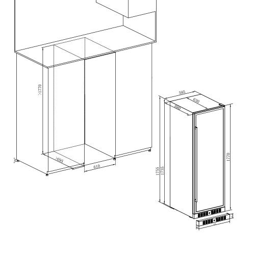 Винный шкаф Temptech ST180DS фото 6