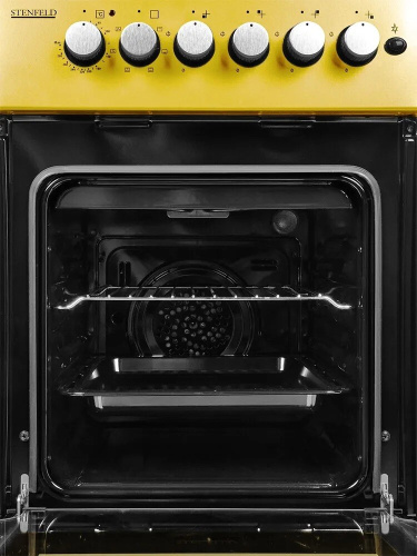 Комбинированная плита Stenfeld T541GEF-02 желтый фото 6