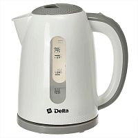 Чайник электрический Delta DL-1106 белый/серый