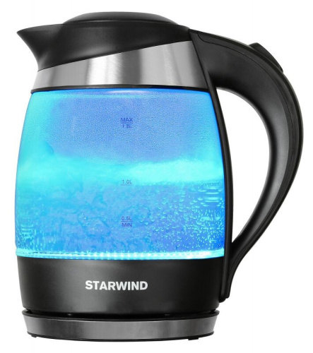 Чайник электрический StarWind SKG2218 голубой фото 4