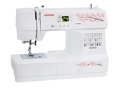 Швейная машина Janome 1030 MX белый/цветы фото 2