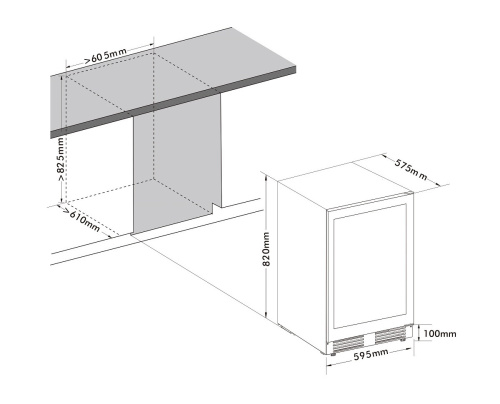 Встраиваемый винный шкаф Cellar Private CP051-1T фото 7