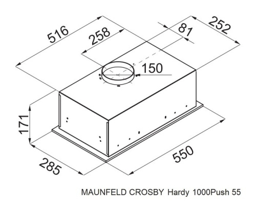 Встраиваемая вытяжка Maunfeld Crosby Hardy 1000Push нержавеющая сталь фото 12