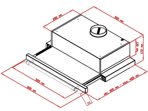 Встраиваемая вытяжка Simfer SM62L фото 7