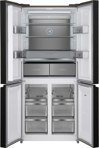 Холодильник Weissgauff WCD 590 Nofrost Inverter Premium Biofresh Blue Glass фото 3