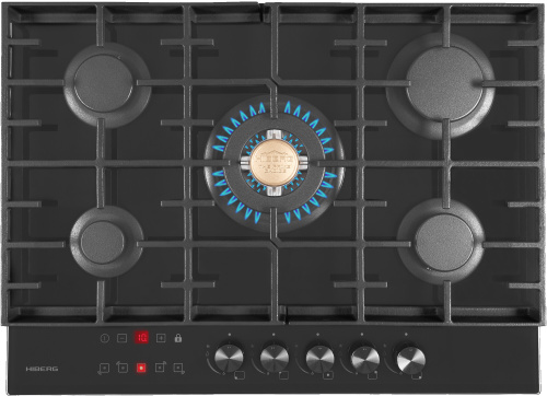 Встраиваемая газовая варочная панель Hiberg VM 7155 B