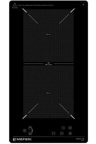Встраиваемая индукционная варочная панель Meferi MIH302BK Ultra