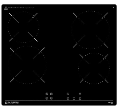 Встраиваемая электрическая варочная панель Meferi MEH604BK Light фото 2