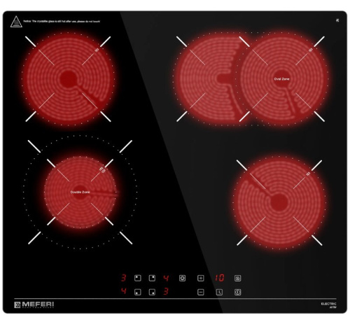 Встраиваемая электрическая варочная панель Meferi MEH604BK Ultra фото 3