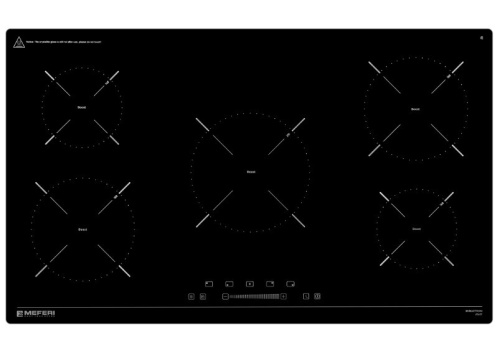 Встраиваемая индукционная варочная панель Meferi MIH905BK Power фото 2