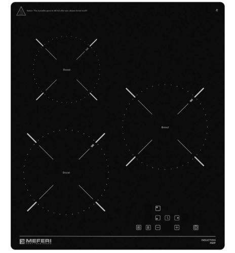 Встраиваемая индукционная варочная панель Meferi MIH453BK Power фото 2