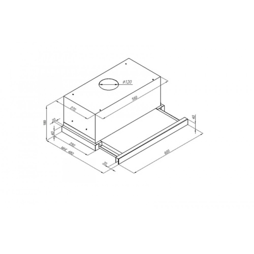 Встраиваемая вытяжка Ciarko Step 60 GBK фото 3