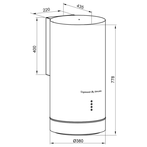 Каминная вытяжка Zigmund & Shtain K 013.4 B фото 5