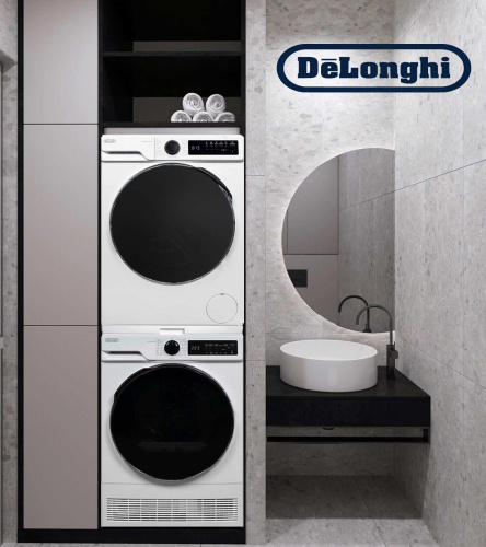 Комплект стиральной и сушильной машины DeLonghi DWM 825 V ALICIA + DTD 8105 C FABIO