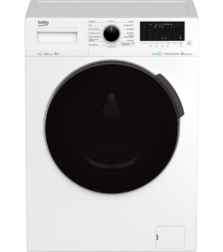 Комплект стиральной и сушильной машины BEKO WSPE6H616W + DF7439SXUV фото 2