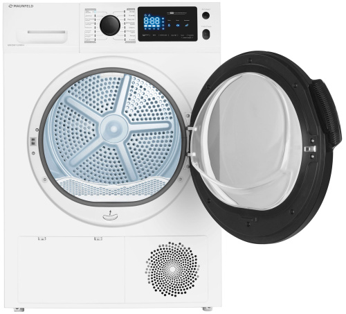 Комплект стиральной и сушильной машины MAUNFELD MFWM149WH + MFDM169WH + WM-SK c выдвижной полкой для установки в колонну фото 5