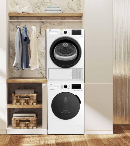 Комплект стиральной и сушильной машины Beko WSPE7H616W + DF 7439SXUV