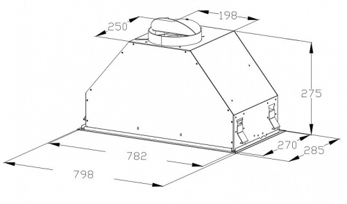 Встраиваемая вытяжка Korting KHI 9828 GN фото 3