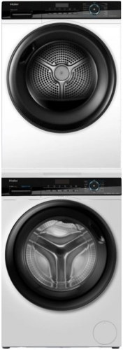 Комплект стиральная и сушильная машина Haier HW90-BP14929A + HD90-A2929A + CK-1 фото 2