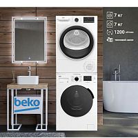 Комплект стиральная и сушильная машина Beko WSPE7612W + B3T47238