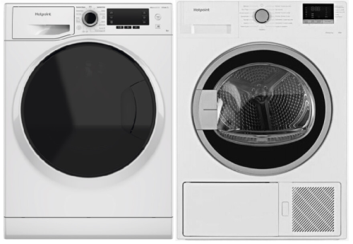Комплект стиральной и сушильной машины Hotpoint NSD 8249 D AVE + DH 828 H фото 2