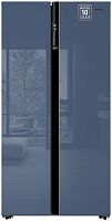 Холодильник Weissgauff WSBS 600 NoFrost Inverter Blue Glass