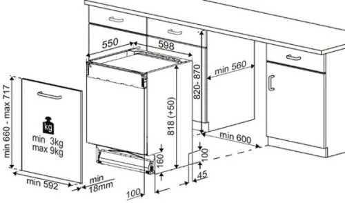 Встраиваемая посудомоечная машина Hotpoint-Ariston HI 5D84 DW фото 7