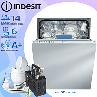 Встраиваемая посудомоечная машина Indesit DIF 16T1 A EU