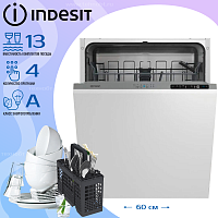 Встраиваемая посудомоечная машина Indesit DI 3C49 B