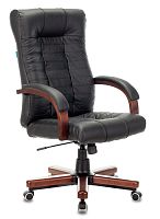 Кресло Бюрократ KB-10WALNUT/B/LEATH