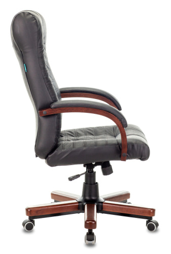 Кресло Бюрократ KB-10WALNUT/B/LEATH фото 5