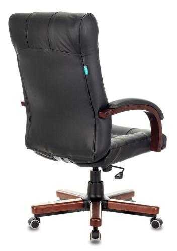 Кресло Бюрократ KB-10WALNUT/B/LEATH фото 6