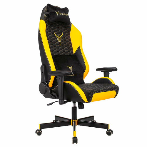 Компьютерное кресло Бюрократ Knight Neon Yellow фото 3