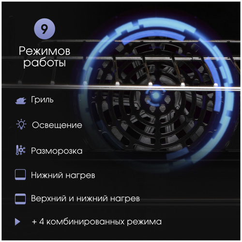 Электрический духовой шкаф Zigmund & Shtain E 171 B фото 11