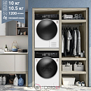 Комплект стиральной и сушильной машины Weissgauff WM 61210 DC Inverter Steam + WD 6110 B Heat Pump
