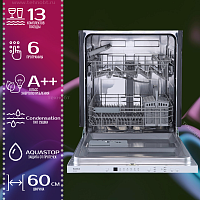 Встраиваемая посудомоечная машина EVELUX BD 6000