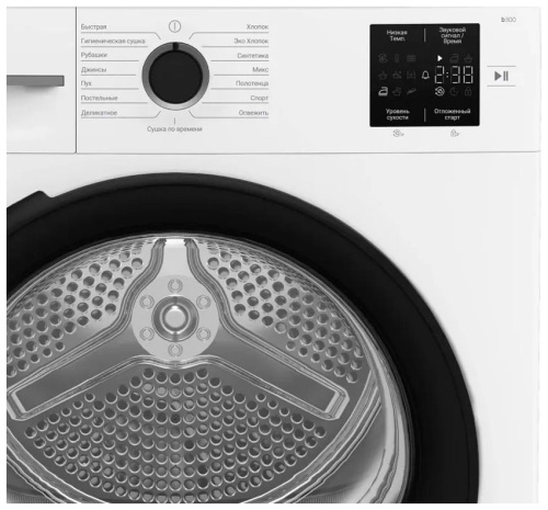 Комплект стиральная и сушильная машина Beko RSPE 78612W + BM3T37220 фото 8