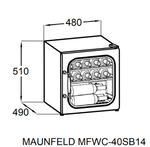 Винный шкаф Maunfeld MFWC-40SCH14 фото 8
