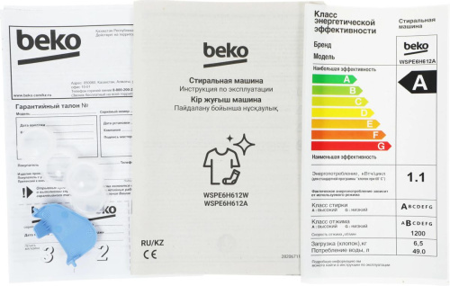 Стиральная машина Beko WSPE6H612A фото 17