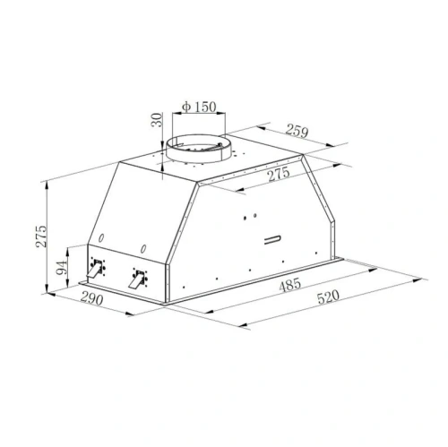 Встраиваемая вытяжка Korting KHI 6892 DGN фото 9
