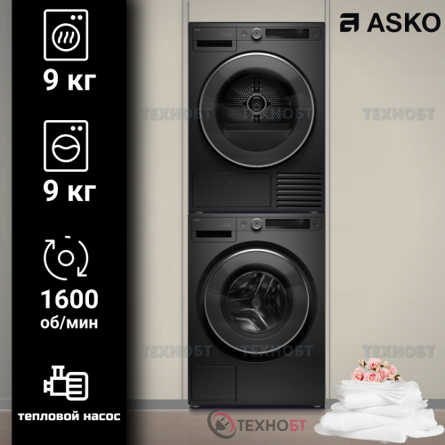 Комплект стиральная и сушильная машина Asko W5096RG + T509HRG