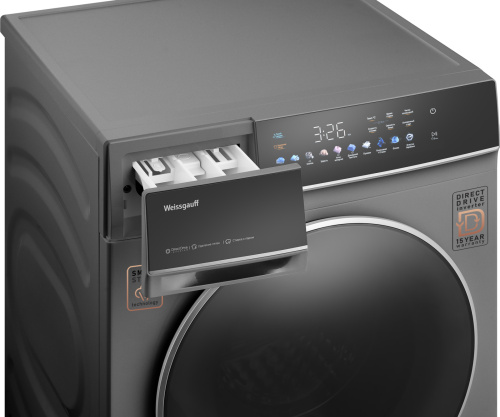 Стиральная машина Weissgauff WM 62210 Direct Drive Touch Inverter Steam Grey фото 10