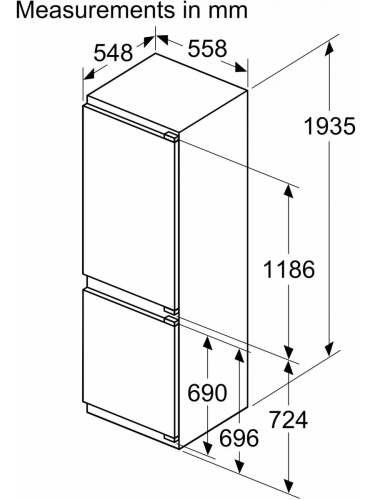 Встраиваемый холодильник Bosch KIN96VFD0 фото 6
